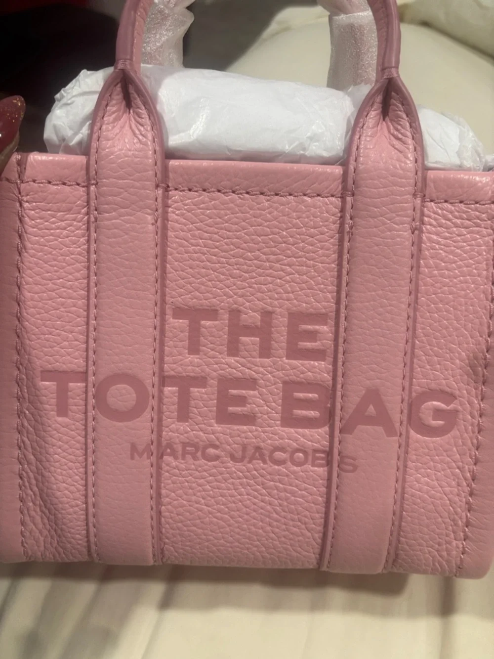 Marc Jacobs Mini Tote in Soft Pink Leather - Picture 6 of 10